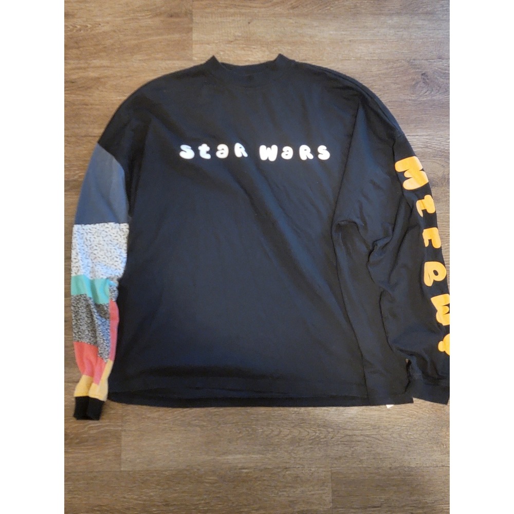 Star Warsβ Long Sleeve Graphic Tee Color Block Sleeve Medium